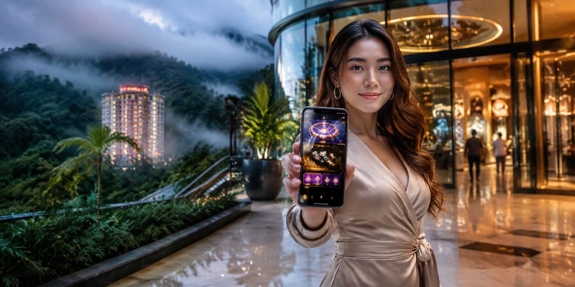 Pengguna di Genting Highlands membuat deposit ke akaun ze40 menggunakan pembayaran tempatan Malaysia