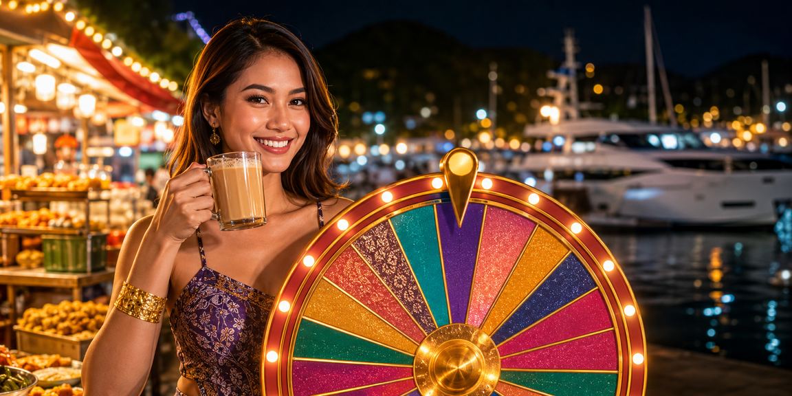 Meja roulette gaya Malaysia di Langkawi, suasana permainan kasino dengan pemain tempatan